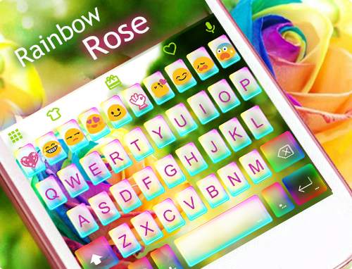 Rainbow Rose Emoji Keyboard screenshot 5