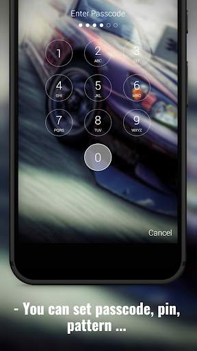 Car Drift Racing Lock Screen screenshot 2