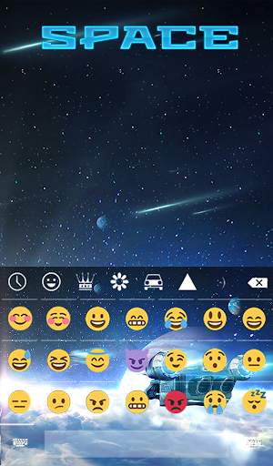 Space Animated Keyboard   Live screenshot 4
