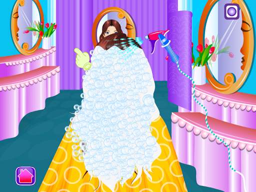 Hair style salon girls games screenshot 1
