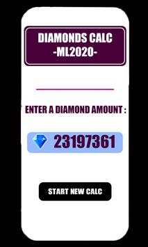 Free Diamonds Counter for Mobile Legends FF screenshot 2
