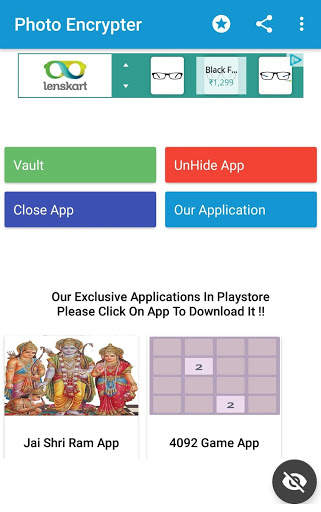 Photo Encrypter: Hide photos. screenshot 3