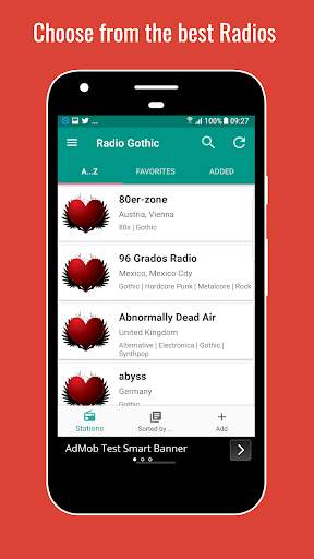 Radio Gothic - Gothic Music Radios Worldwide screenshot 1