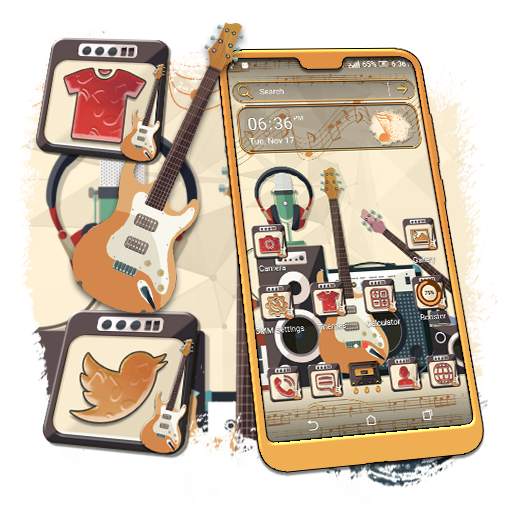 Music Instruments Theme Launcher 1.0