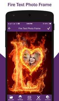 Fire Text Photo Frame screenshot 6