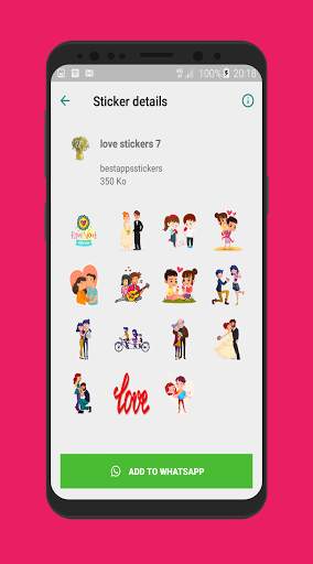 Romantic Stickers For Whatsapp 💖 - WAStickerApp💖 screenshot 5