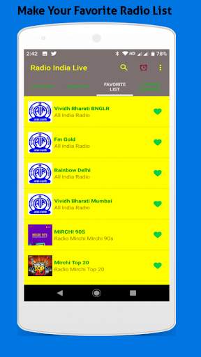 Radio India Live - Indian Radio online screenshot 2
