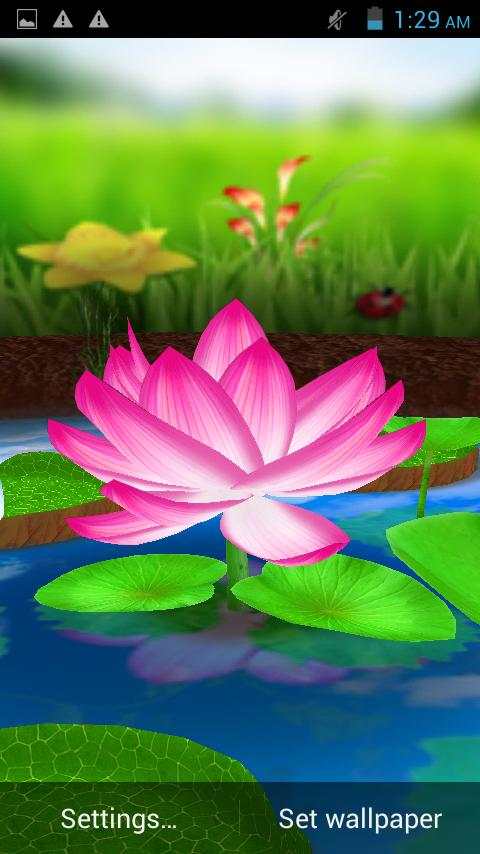 Lotus 3D Live Wallpaper screenshot 1