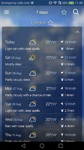 Freemeteo 3 تصوير الشاشة