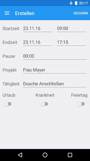 Eomagis Zeiterfassung screenshot 2