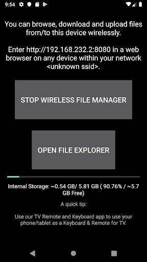 Wireless File Manager : Send Files to TV screenshot 4