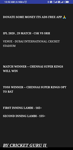 CRICKET PREDICTION GURU JI (ALL SPORTS) screenshot 8