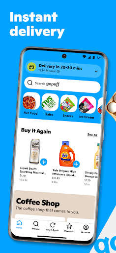 Gopuff—Alcohol & Food Delivery screenshot 1