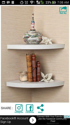 Wall Shelf Decorating Ideas screenshot 7