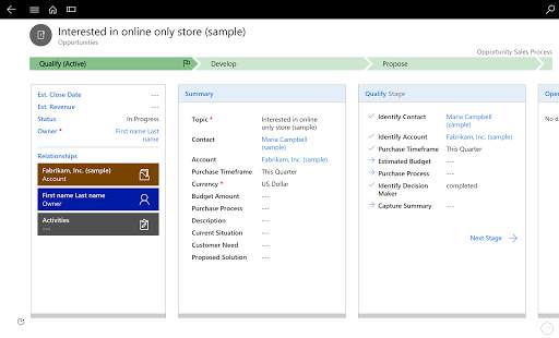 Dynamics 365 for Tablets 3 تصوير الشاشة