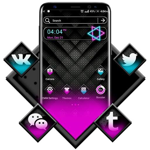 Black Neon Theme Launcher 1.0