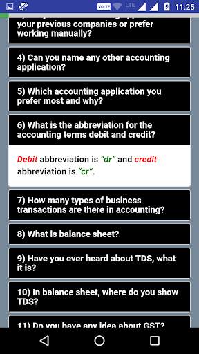 Accounting Interview Questions скриншот 3