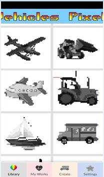 Vehicle Color By Number-Pixel Art: Coloring Book скриншот 1