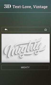 3D Text - Love, Vintage screenshot 3