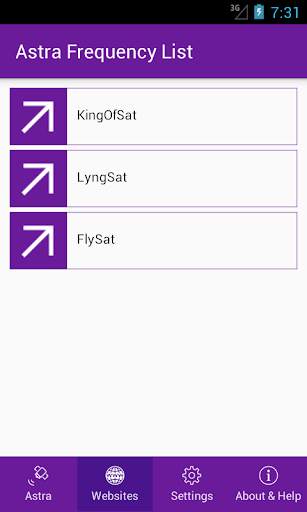 Astra Frequency List screenshot 2