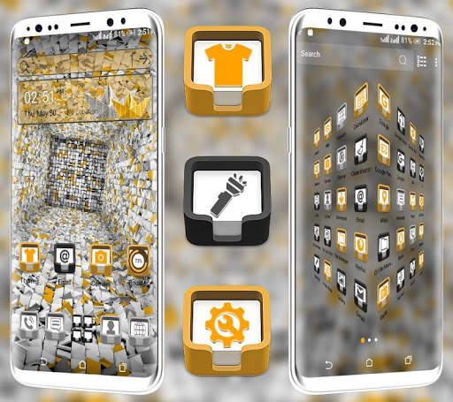 Creative 3D Box Launcher Theme screenshot 2