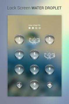 Lock Screen - Water Droplet 2 تصوير الشاشة