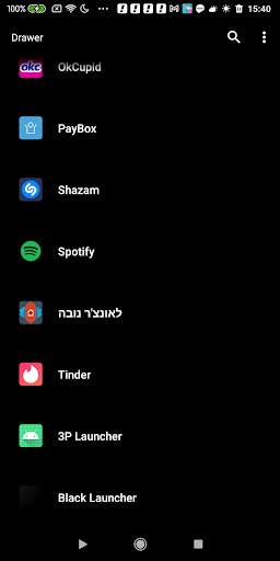 Black Launcher screenshot 3