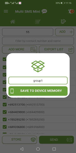 Bulk sms sender mini ( Excel, Text, Contact ) स्क्रीनशॉट 8