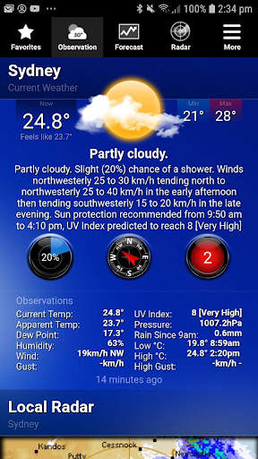 AUS Weather screenshot 2