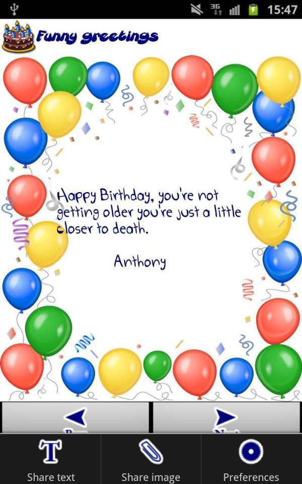 Birthday Greetings screenshot 2