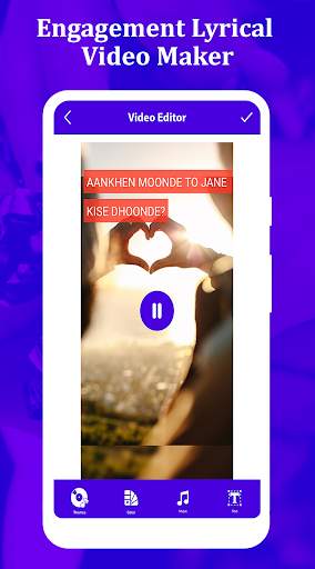 Engagement Photo Lyrical Video Status Maker screenshot 5