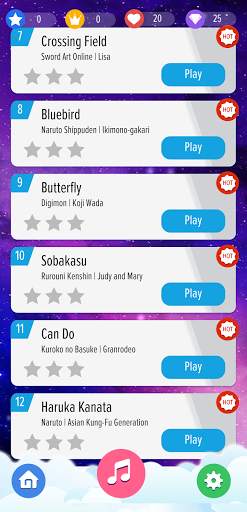 Anime Piano Tiles Offline - Free Magic Piano Games screenshot 6