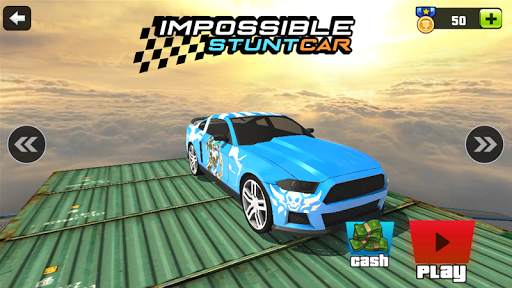 Extreme Impossible Stunt Car Tracks : Master screenshot 2