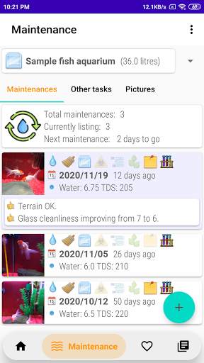 MyAquarium Fish tank manager screenshot 4