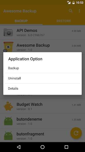Awesome Backup: App Backup screenshot 3