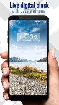 Digital Clock Wallpaper App screenshot 5