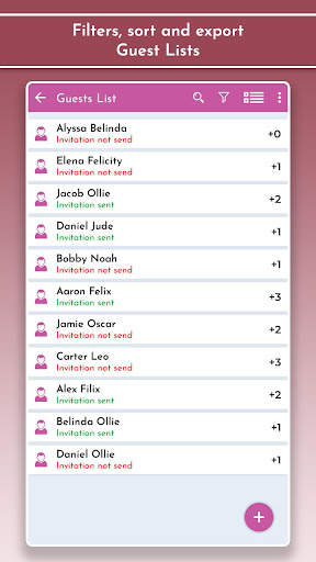Wedding Planner & Organizer, Guest Checklists screenshot 5