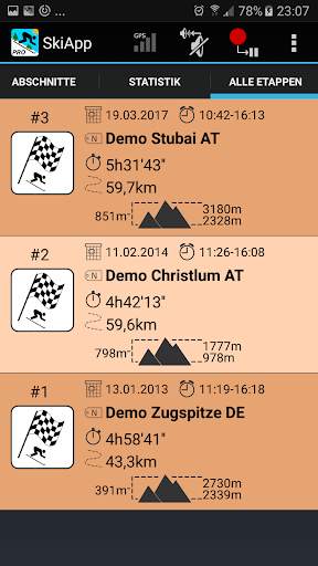 SkiApp LITE - DER Ski Computer screenshot 4