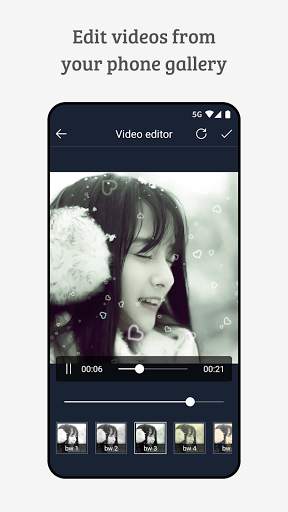 Black & White Video Recorder (B & W Video Editor) screenshot 3