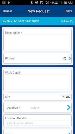Work Request screenshot 3