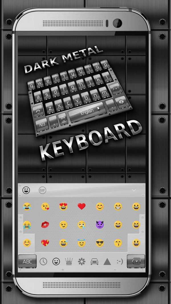 Dark Metal Keyboard Theme screenshot 3