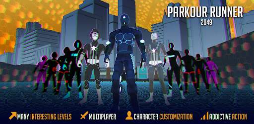 Parkour 3D Robot Runner 2049 1 تصوير الشاشة