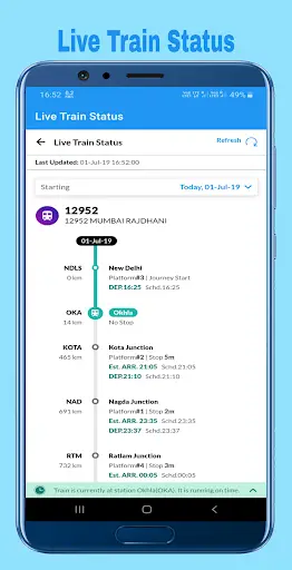 Train Enquiry Live Train PNR screenshot 2