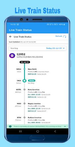 Indian Railway PNR Status screenshot 1