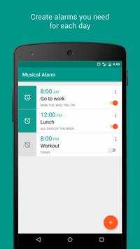 Musical Alarm скриншот 1