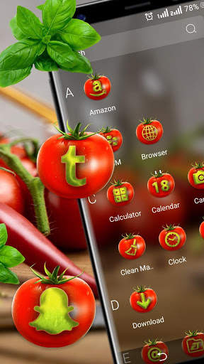 Chili Tomato Launcher Theme screenshot 3