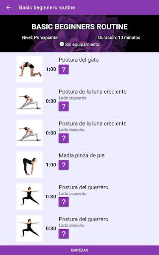 Yoga en casa - Videos y rutinas gratis en español screenshot 8