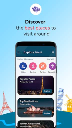 World Tour- Explore the world & Popular places screenshot 1
