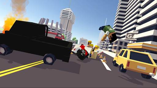 Blocky Moto Racing - motor screenshot 4