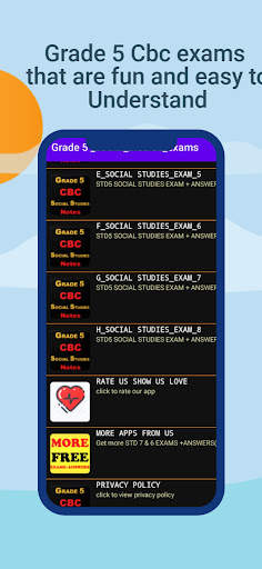Grade 5 Social Studies Exams A screenshot 1